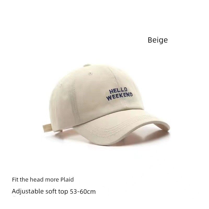 Cap 2023 New Arrival Spring and Summer Easiest for Match Face-Looking Small Big Head Circumference Letters Embroider Curved Brim Baseball Hat Fashion Beige Adjustable
Cap 2023 New Arrival Spring and Summer Easiest for Match Face-Looking Small Big Head Circumference Letters Embroider Curved Brim Baseball Hat Fashion Beige Adjustable