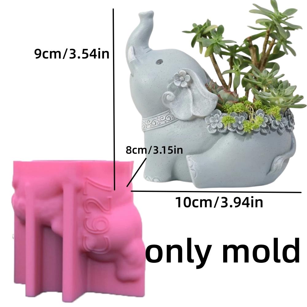 Cute Elephant Meaty Plant Flower Pot Resin Silicone Mold Elephant Storage Box Candle Cup Concrete Cement Gypsum Silicone Mold
Cute Elephant Meaty Plant Flower Pot Resin Silicone Mold Elephant Storage Box Candle Cup Concrete Cement Gypsum Silicone Mold