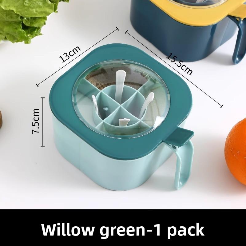 Многосекционный ящик для специй для кухни и домашнего использования Willow Green 1PC