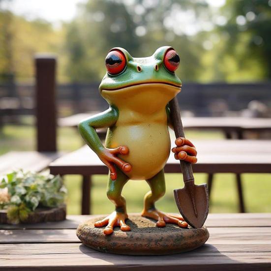 Yousheng Garden Frog Ornament Resin Weatherproof Frog Figurine Cartoon Frog Statue Planter Decoration Frog Statue for Flower Pot Outdoor Decoration A
Yousheng Garden Frog Ornament Resin Weatherproof Frog Figurine Cartoon Frog Statue Planter Decoration Frog Statue for Flower Pot Outdoor Decoration A