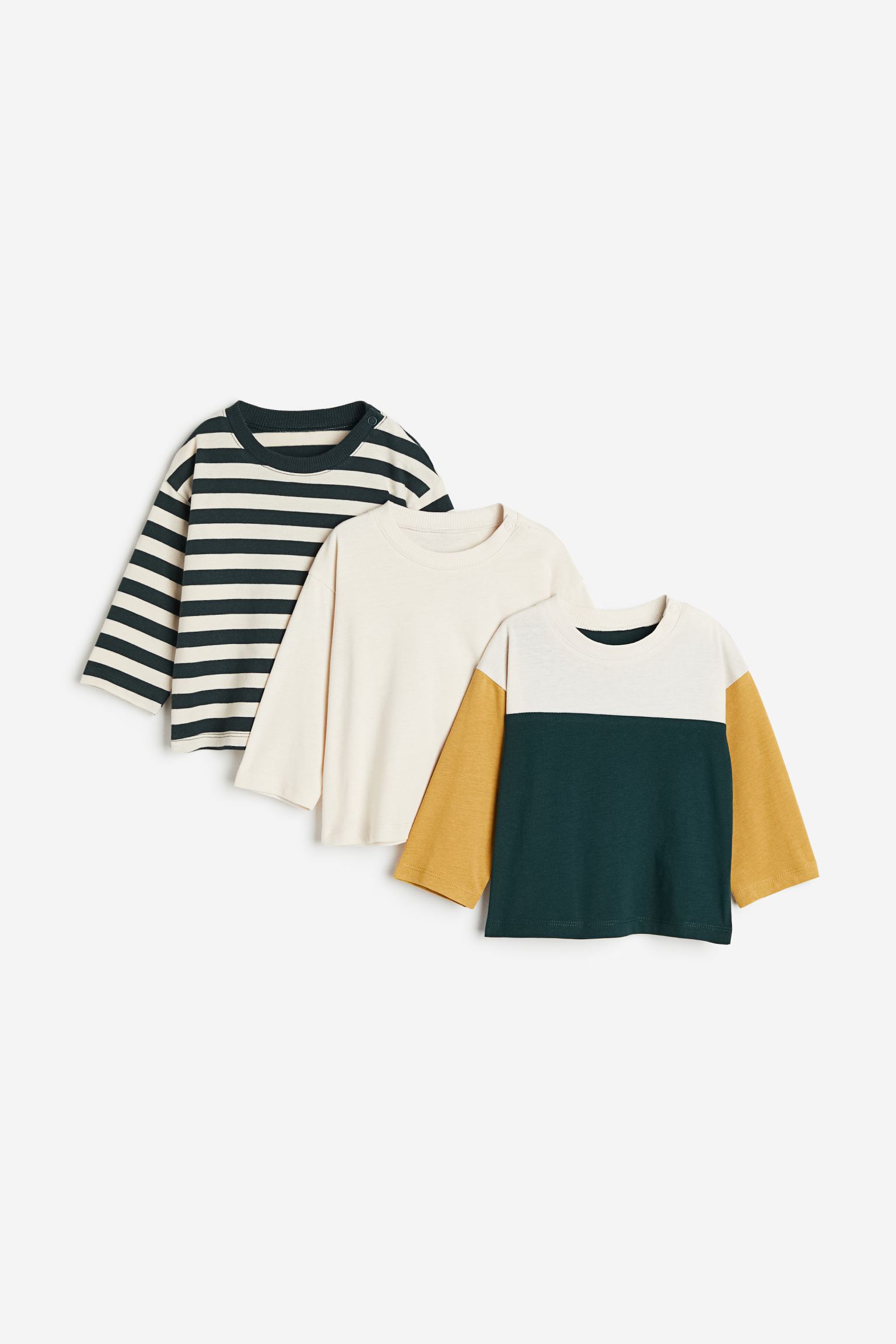 3-pack cotton jersey tops
3-pack cotton jersey tops