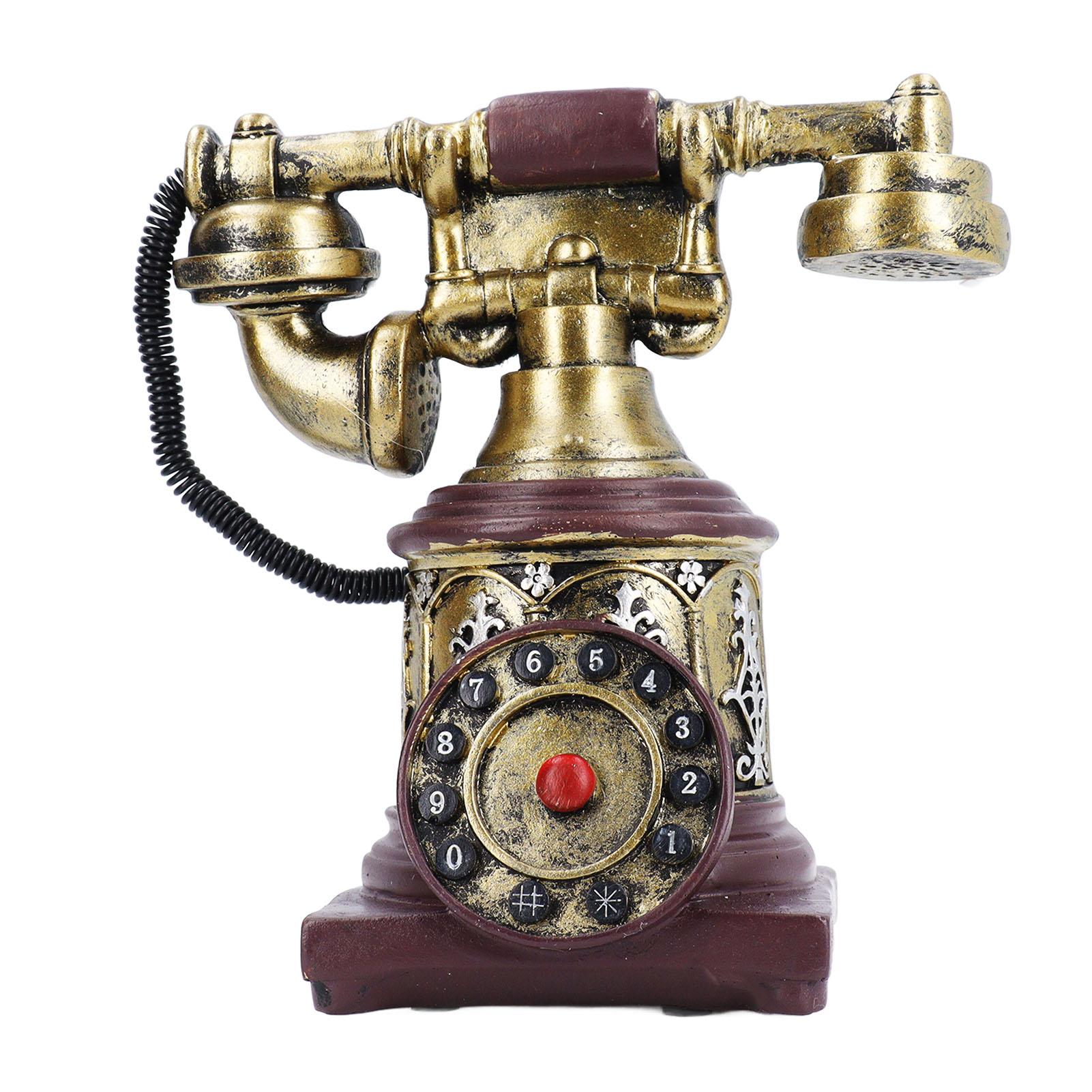 Retro Decorative Phone Model Vintage Rotary Telephone Decor Statue Artist Figurine Cafe Bar Window
Retro Decorative Phone Model Vintage Rotary Telephone Decor Statue Artist Figurine Cafe Bar Window