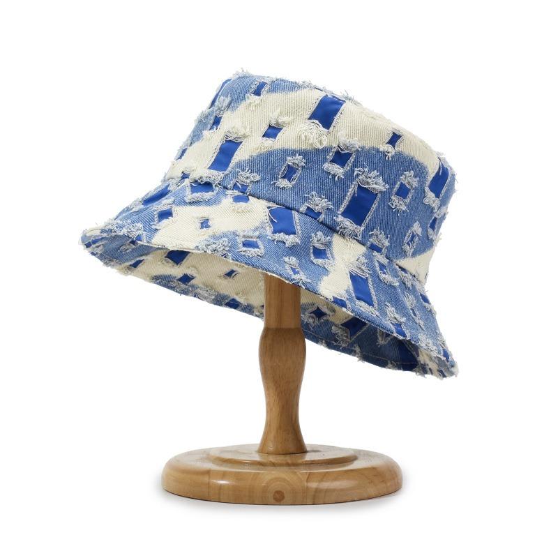 Fashion Women Men Washed Denim Ripped Bucket Hats Cool Lady Male Outdoor Panama Fisherman Cap Sun Hat For Women Men One Size
Fashion Women Men Washed Denim Ripped Bucket Hats Cool Lady Male Outdoor Panama Fisherman Cap Sun Hat For Women Men One Size