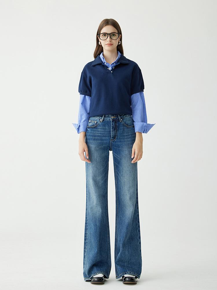 MBB Women s Dark Blue Micro-Flare Jeans, High-Waisted Relaxed Fit, Ideal for Pear-Shaped Figures 29
MBB Women s Dark Blue Micro-Flare Jeans, High-Waisted Relaxed Fit, Ideal for Pear-Shaped Figures 29