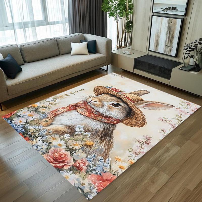 Retro Easter Bunny Rug Basket & Egg Print Non-slip Washable Elegant Floor Mat for Living Room Bedroom Gift 40X60cm
Retro Easter Bunny Rug Basket & Egg Print Non-slip Washable Elegant Floor Mat for Living Room Bedroom Gift 40X60cm