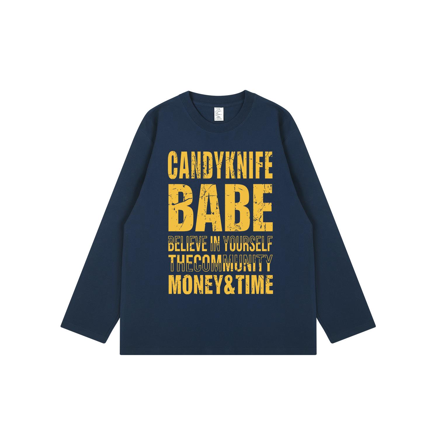 INS Trendy Retro Hong Kong Style Unisex Oversized Letter Print Cotton Long-Sleeve T-Shirt M
INS Trendy Retro Hong Kong Style Unisex Oversized Letter Print Cotton Long-Sleeve T-Shirt M