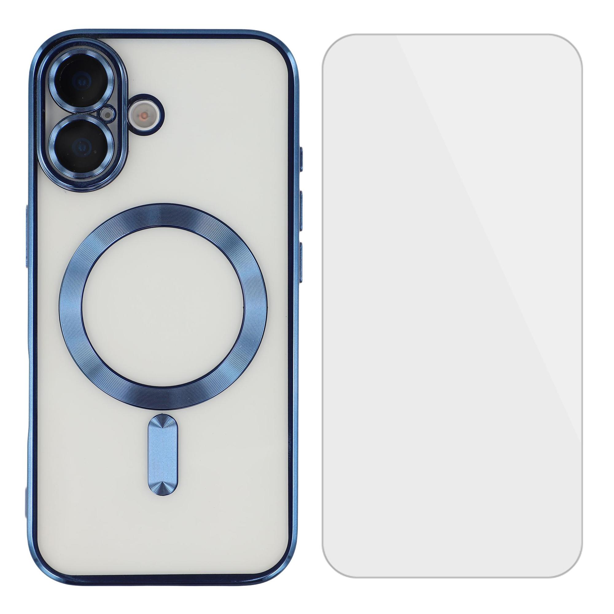 For iPhone 17 Magnetic Case CD Veins Glass Lens Guard TPU Phone Back Cover with Screen Film Blue
For iPhone 17 Magnetic Case CD Veins Glass Lens Guard TPU Phone Back Cover with Screen Film Blue
