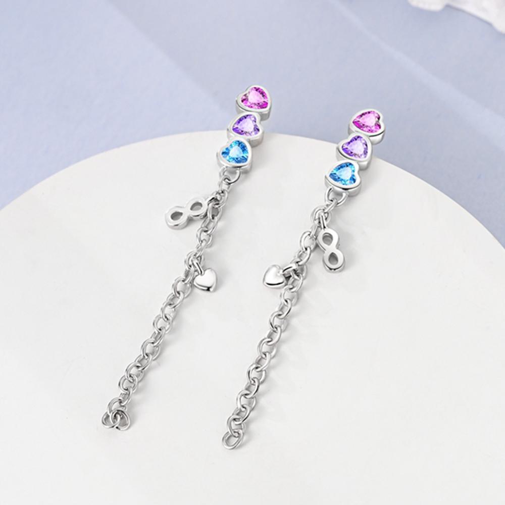 925 Silver Infinite Heart Stud Earrings For Women Wedding Engagement Charm Earrings Jewelry Gift
925 Silver Infinite Heart Stud Earrings For Women Wedding Engagement Charm Earrings Jewelry Gift