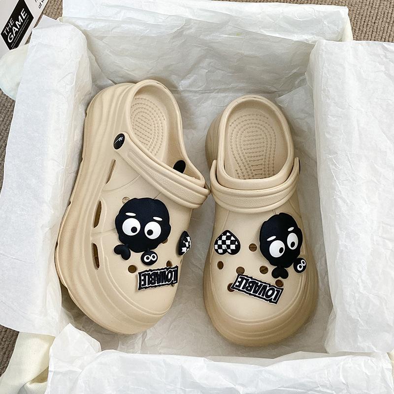 Double star heightening new summer outer wear home solid color slippers Mori hole shoes 35 хаки
Double star heightening new summer outer wear home solid color slippers Mori hole shoes 35 хаки