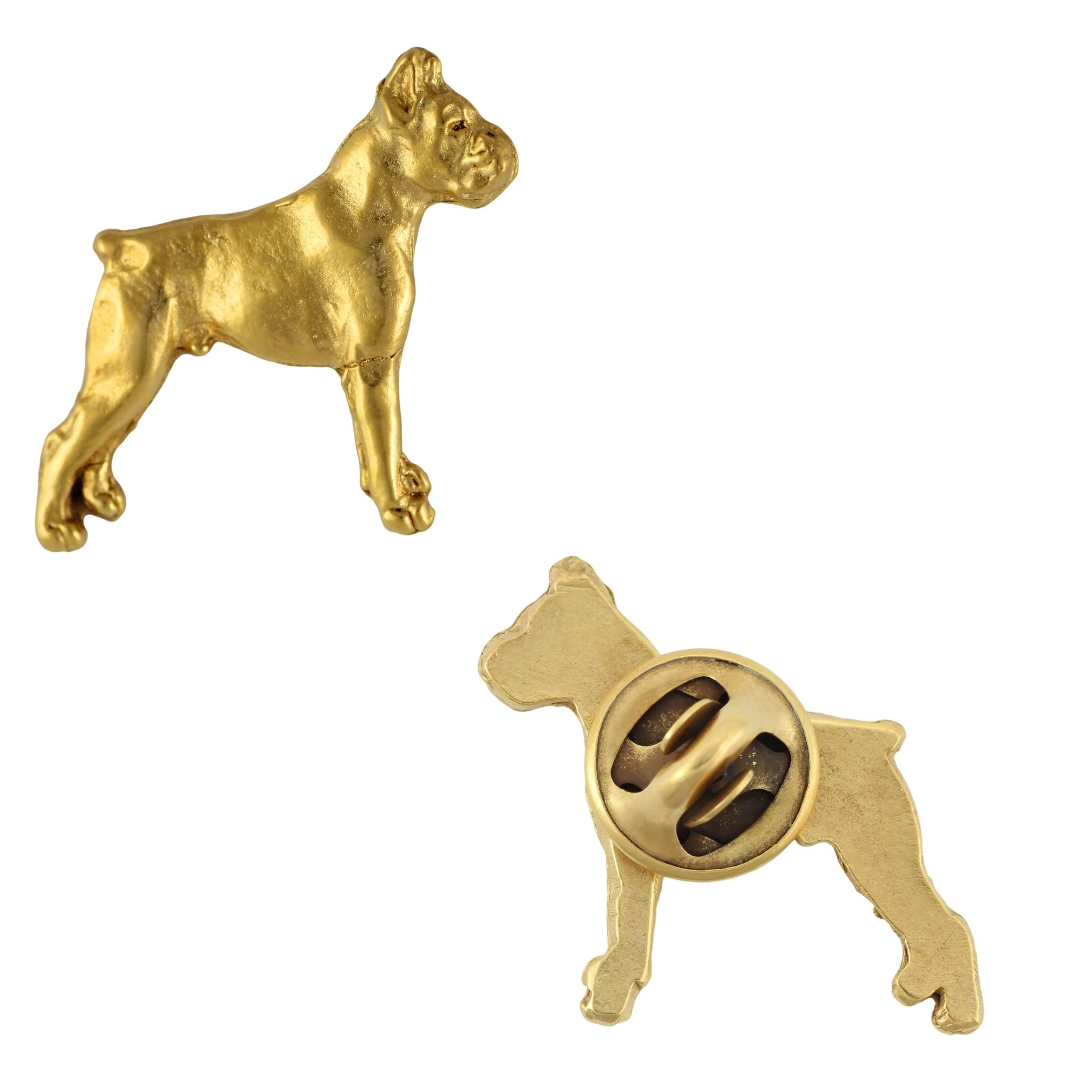 Boxer, German Boxer II - Dog brooch in decorative box, elegant gold-plated pin, Art-Dog brand jacket pin
Boxer, German Boxer II - Dog brooch in decorative box, elegant gold-plated pin, Art-Dog brand jacket pin