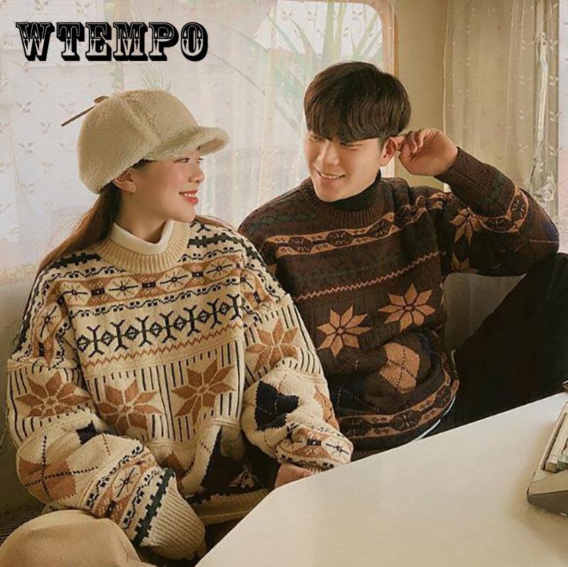 WTEMPO Светр для подружжя М який повсякденний в язаний светр Зимовий теплий пуловер Ретро-вітер светр з круглим вирізом M
WTEMPO Светр для подружжя М який повсякденний в язаний светр Зимовий теплий пуловер Ретро-вітер светр з круглим вирізом M