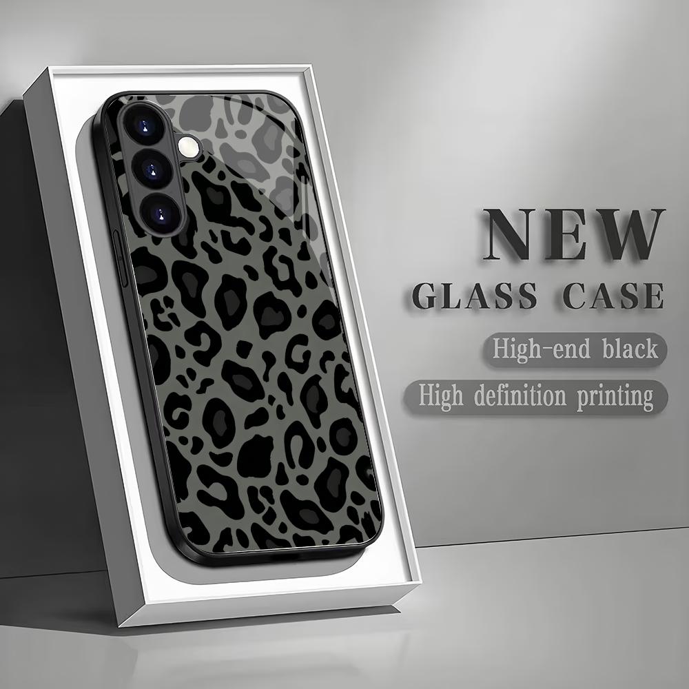 Leopard black tempered glass phone case suitable for Samsung GalaxyS26 S25 S24 S23 S22 S21 S20FE/Ultra/Plus anti drop back cover GalaxyS25
Leopard black tempered glass phone case suitable for Samsung GalaxyS26 S25 S24 S23 S22 S21 S20FE/Ultra/Plus anti drop back cover GalaxyS25
