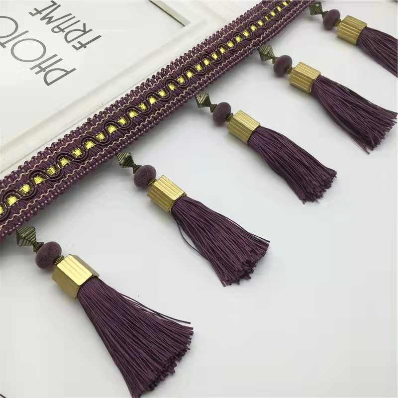3M Tassel Beaded Fringe Edging Curtain Accessories Trim Lace Boho Upholstery DIY Party Hanging Ring Cords Crafts Sewing Decor фіолетовий
3M Tassel Beaded Fringe Edging Curtain Accessories Trim Lace Boho Upholstery DIY Party Hanging Ring Cords Crafts Sewing Decor фіолетовий