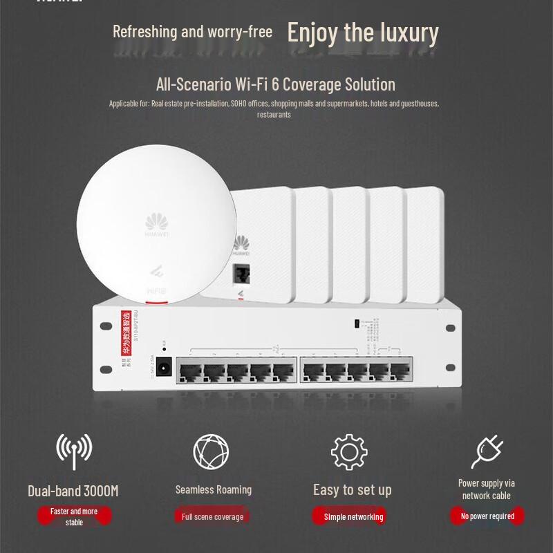 Huawei Whole-Home WiFi 6 System Kit
Huawei Whole-Home WiFi 6 System Kit