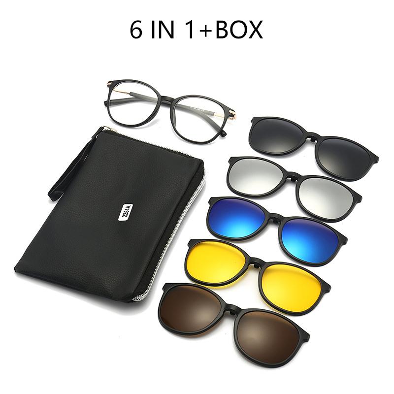 Magnetic Clip-On Sunglasses Polarized Light Night Vision Glasses Clip-On Lenses Prescription Frame Sunglasses Nearsightedness SHOW AS PICTURE
Magnetic Clip-On Sunglasses Polarized Light Night Vision Glasses Clip-On Lenses Prescription Frame Sunglasses Nearsightedness SHOW AS PICTURE
