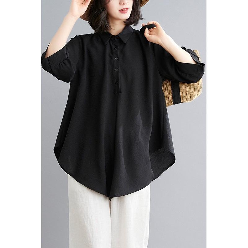 2026 Casual Plus Size Solid Color Short Sleeve Shirt - Slimming Spring/Summer Top for Women Double Extra Large (2XL) чёрный
2026 Casual Plus Size Solid Color Short Sleeve Shirt - Slimming Spring/Summer Top for Women Double Extra Large (2XL) чёрный