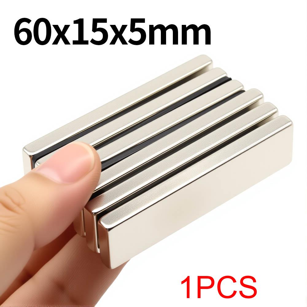 60x15x5mm Super Strong Neodymium Magnet N35 NdfeB Permanent Magnetic imanes Block Powerful Magnets Refrigerator Magnet
60x15x5mm Super Strong Neodymium Magnet N35 NdfeB Permanent Magnetic imanes Block Powerful Magnets Refrigerator Magnet