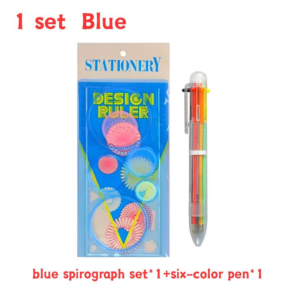 1 Set Plastic Spirograph Drawing Kit Include 1 Set Spirograph & 1pcs Six-color Ballpoint Pen Colorful Doodle Gift YMY
1 Set Plastic Spirograph Drawing Kit Include 1 Set Spirograph & 1pcs Six-color Ballpoint Pen Colorful Doodle Gift YMY