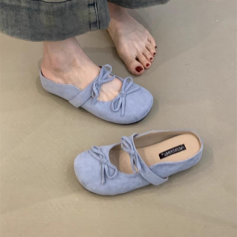 Gentle Fairy Wind Bag Head Slippers Temperament Elegant Bow Round Head Lazy Half Drag 39
Gentle Fairy Wind Bag Head Slippers Temperament Elegant Bow Round Head Lazy Half Drag 39