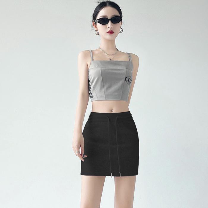 Женская спортивная мини-юбка А-силуэта с высокой талией серого цвета - Лето 2025 облегающая юбка-шорты Large чёрный
Женская спортивная мини-юбка А-силуэта с высокой талией серого цвета - Лето 2025 облегающая юбка-шорты Large чёрный