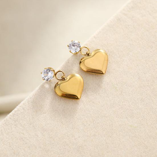 Yousheng Women Necklace Heart Shape Charm Shiny Rhinestones Inlaid Drop Earrings Non-fading Sweater Necklace Jewelry Gift
Yousheng Women Necklace Heart Shape Charm Shiny Rhinestones Inlaid Drop Earrings Non-fading Sweater Necklace Jewelry Gift