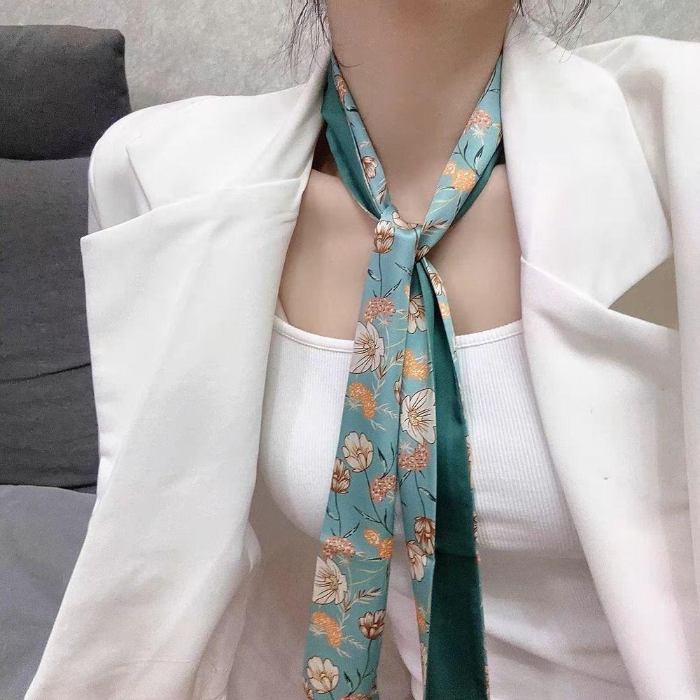 Scarf Leaf Ins Long Scarf Stripe Hair Bands Women Hair Ribbon Satin Silk Scarf Flower Printed Scarf
Scarf Leaf Ins Long Scarf Stripe Hair Bands Women Hair Ribbon Satin Silk Scarf Flower Printed Scarf