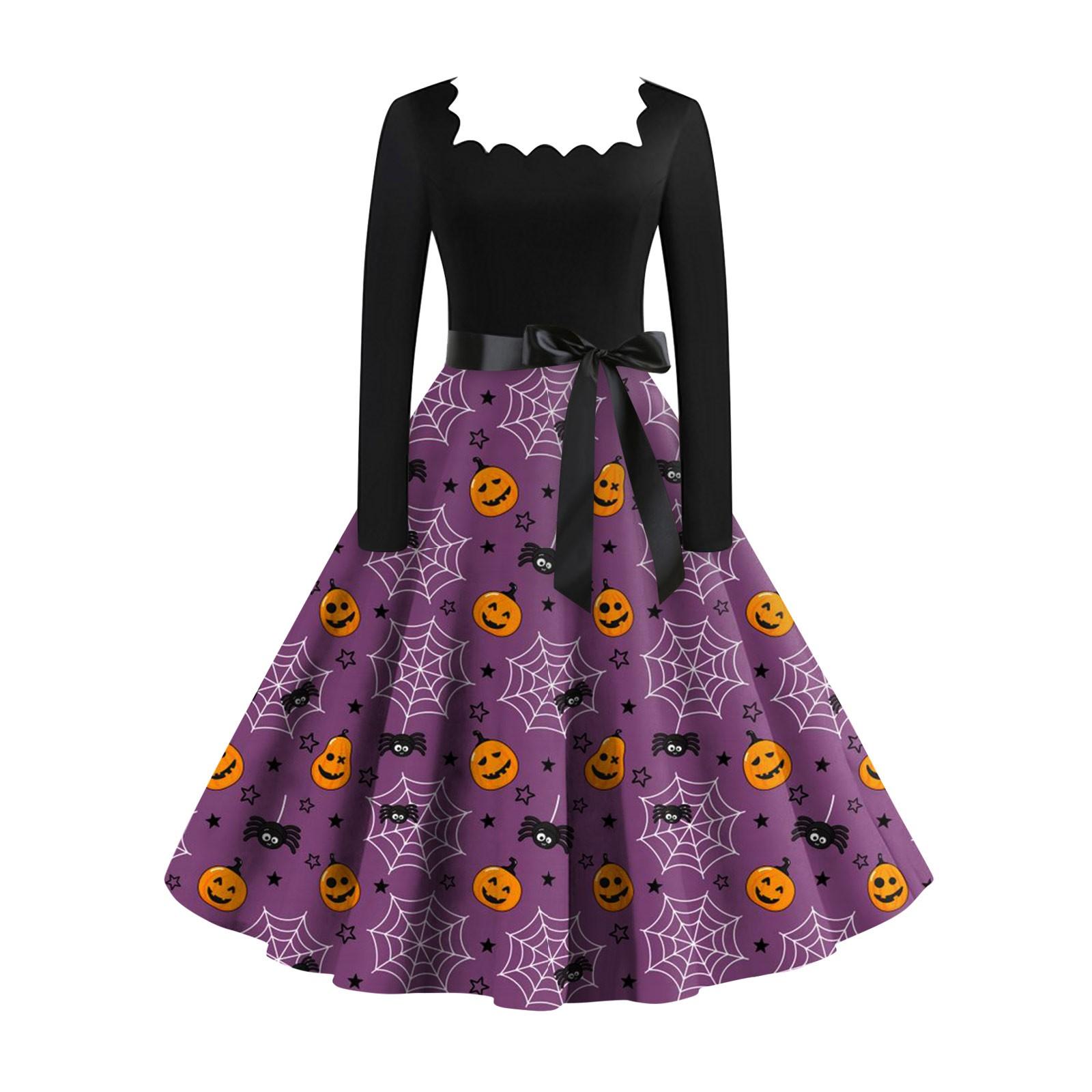 Женское повседневное модное винтажное платье с длинным рукавом и принтом на Хэллоуин XXL
Женское повседневное модное винтажное платье с длинным рукавом и принтом на Хэллоуин XXL