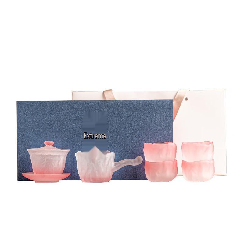 Zhen Tao Frosted Gradient Pink Glazed Gongfu Tea Set
Zhen Tao Frosted Gradient Pink Glazed Gongfu Tea Set