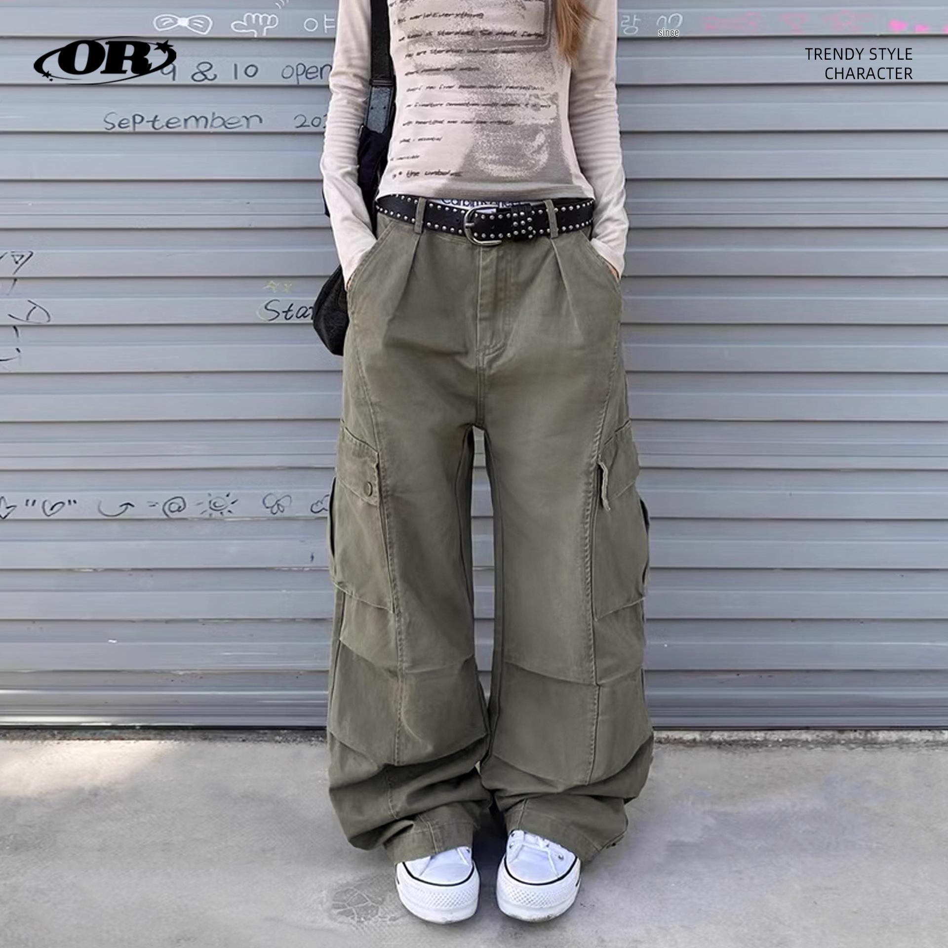 OREETA Pleated American Work Pants: Layered, Straight-Leg, Slimming, Loose Fit Small
OREETA Pleated American Work Pants: Layered, Straight-Leg, Slimming, Loose Fit Small