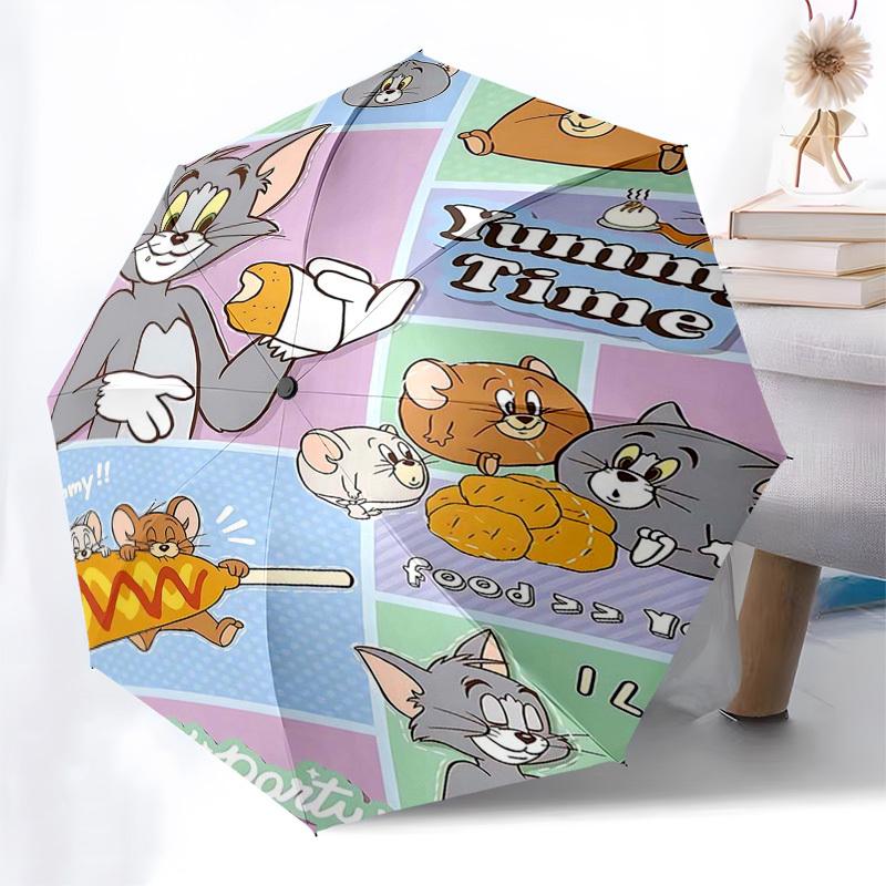 1pc Yummy Time! Tom & Jerry Umbrella - Auto Open Close, Portable Folding Design, 8-Rib Iron Frame, Outdoor Umbrella, Perfect Gift for Fans, Travelers,
1pc Yummy Time! Tom & Jerry Umbrella - Auto Open Close, Portable Folding Design, 8-Rib Iron Frame, Outdoor Umbrella, Perfect Gift for Fans, Travelers,