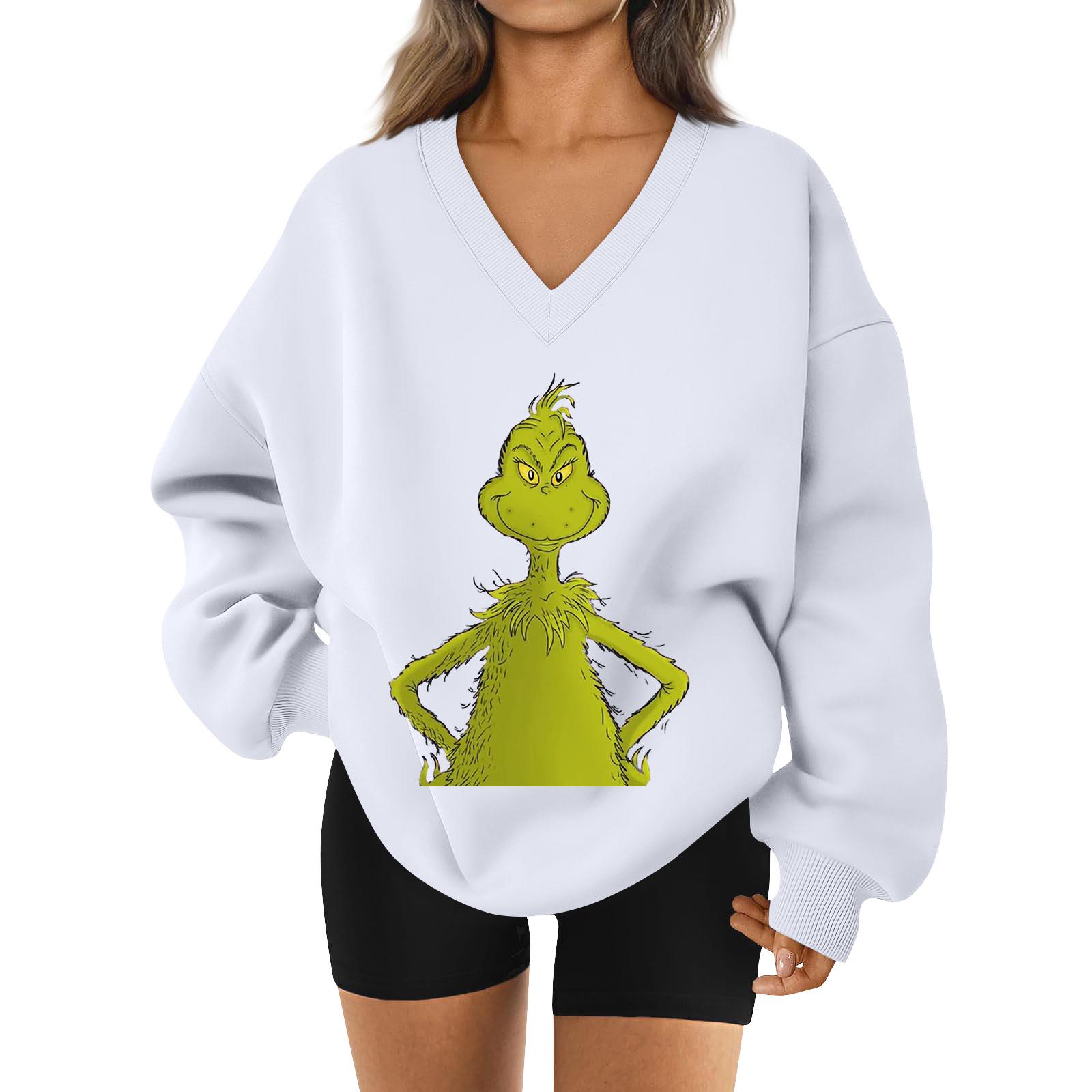 Женская свободная и удобная спортивная одежда с V-образным вырезом и надписью, толстовка с длинным рукавом, повседневная одежда для сочетания XL белый
Женская свободная и удобная спортивная одежда с V-образным вырезом и надписью, толстовка с длинным рукавом, повседневная одежда для сочетания XL белый