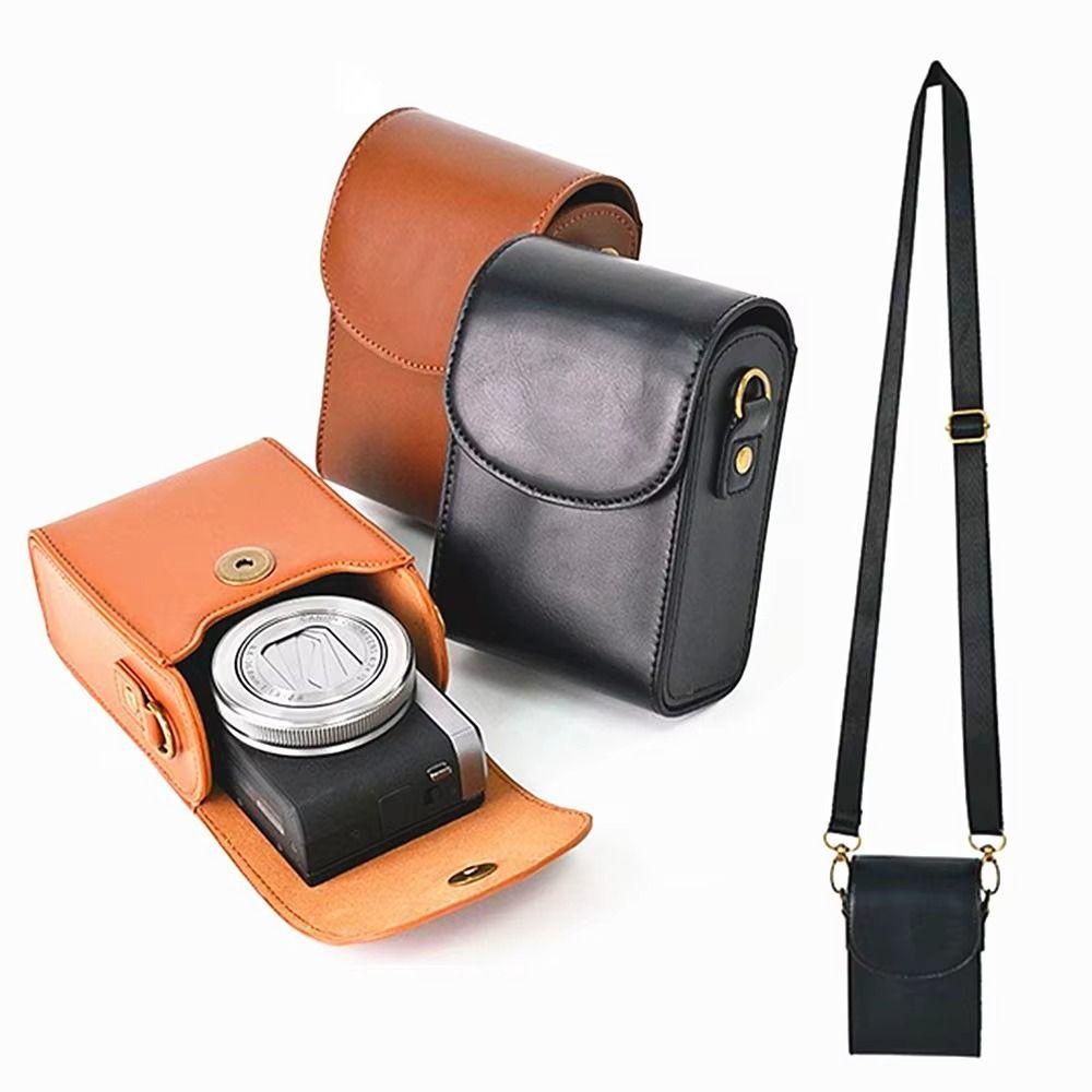 Leather Camera Case for Canon G9X G7X SX710 SX700 SX720 For SONY RX100 HX90 HX50 Universal чорний
Leather Camera Case for Canon G9X G7X SX710 SX700 SX720 For SONY RX100 HX90 HX50 Universal чорний