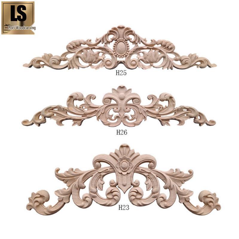 European Style Solid Wood Doorway and Wardrobe Carving with Floral French Décor H26 Style 40x9cm
European Style Solid Wood Doorway and Wardrobe Carving with Floral French Décor H26 Style 40x9cm