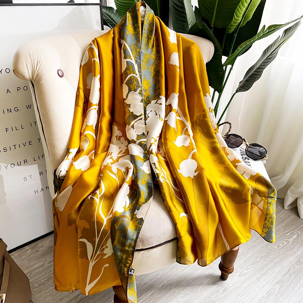 Fashion Imitation Silk Satin Scarf Printed Floral Shawl Women Lightweight Scarves Beach Travel Outdoor Sunscreen Hijab 180*85cm
Fashion Imitation Silk Satin Scarf Printed Floral Shawl Women Lightweight Scarves Beach Travel Outdoor Sunscreen Hijab 180*85cm