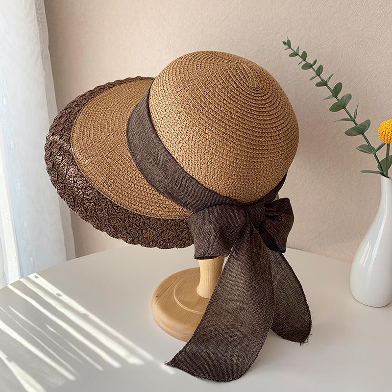Women s Large Brimmed Sun Hat Summer Outdoor Beach Foldable Woven Bow Seaside Sun Protection Hat Seasonal Sunshade Accessory Adult 56-58cm
Women s Large Brimmed Sun Hat Summer Outdoor Beach Foldable Woven Bow Seaside Sun Protection Hat Seasonal Sunshade Accessory Adult 56-58cm