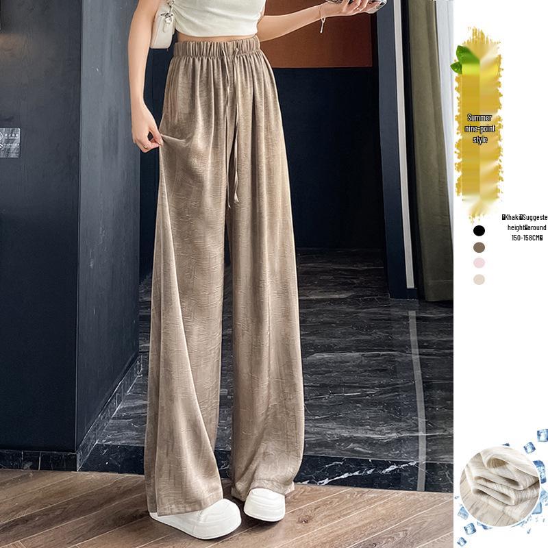 Женские брюки из ледяного шелка с высокой талией и широкими штанинами 2025 - Облегающие, Маленький размер, Готовые к лету Medium
Женские брюки из ледяного шелка с высокой талией и широкими штанинами 2025 - Облегающие, Маленький размер, Готовые к лету Medium