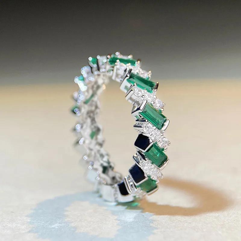 CAOSHI Green Cubic Zirconia Geometric Rings for Women Daily Wear Statement Accessories Promise Rings Luxury Trendy Party Zircon 6
CAOSHI Green Cubic Zirconia Geometric Rings for Women Daily Wear Statement Accessories Promise Rings Luxury Trendy Party Zircon 6