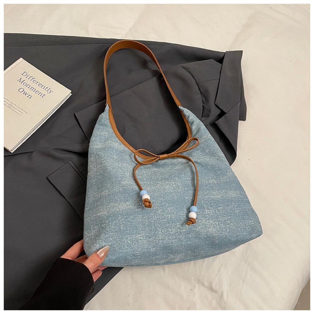 Cloth Denim Axillary Bag Casual Canvas Tote Bag Fahsion Bow Shoulder Bags Women Style 4
Cloth Denim Axillary Bag Casual Canvas Tote Bag Fahsion Bow Shoulder Bags Women Style 4