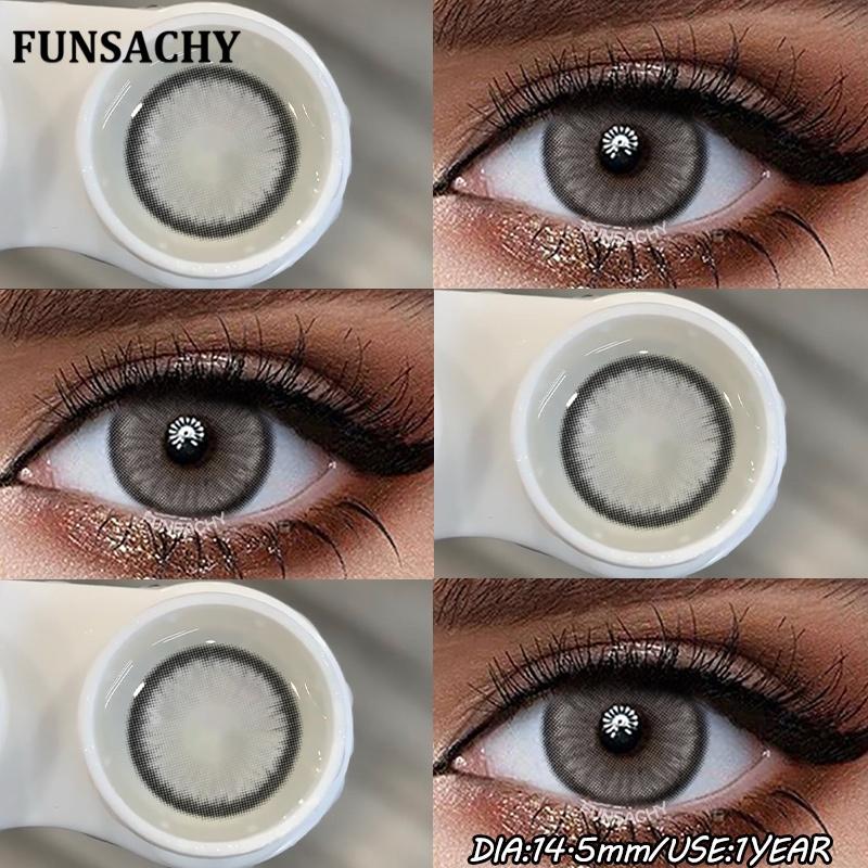 FUNSACHY 1 Pair Natural Gray Big Eyes Color Contact Lenses for Eyes Green Beauty Pupils Gray Lens Contacts Fast Shipping Yearly 0
FUNSACHY 1 Pair Natural Gray Big Eyes Color Contact Lenses for Eyes Green Beauty Pupils Gray Lens Contacts Fast Shipping Yearly 0