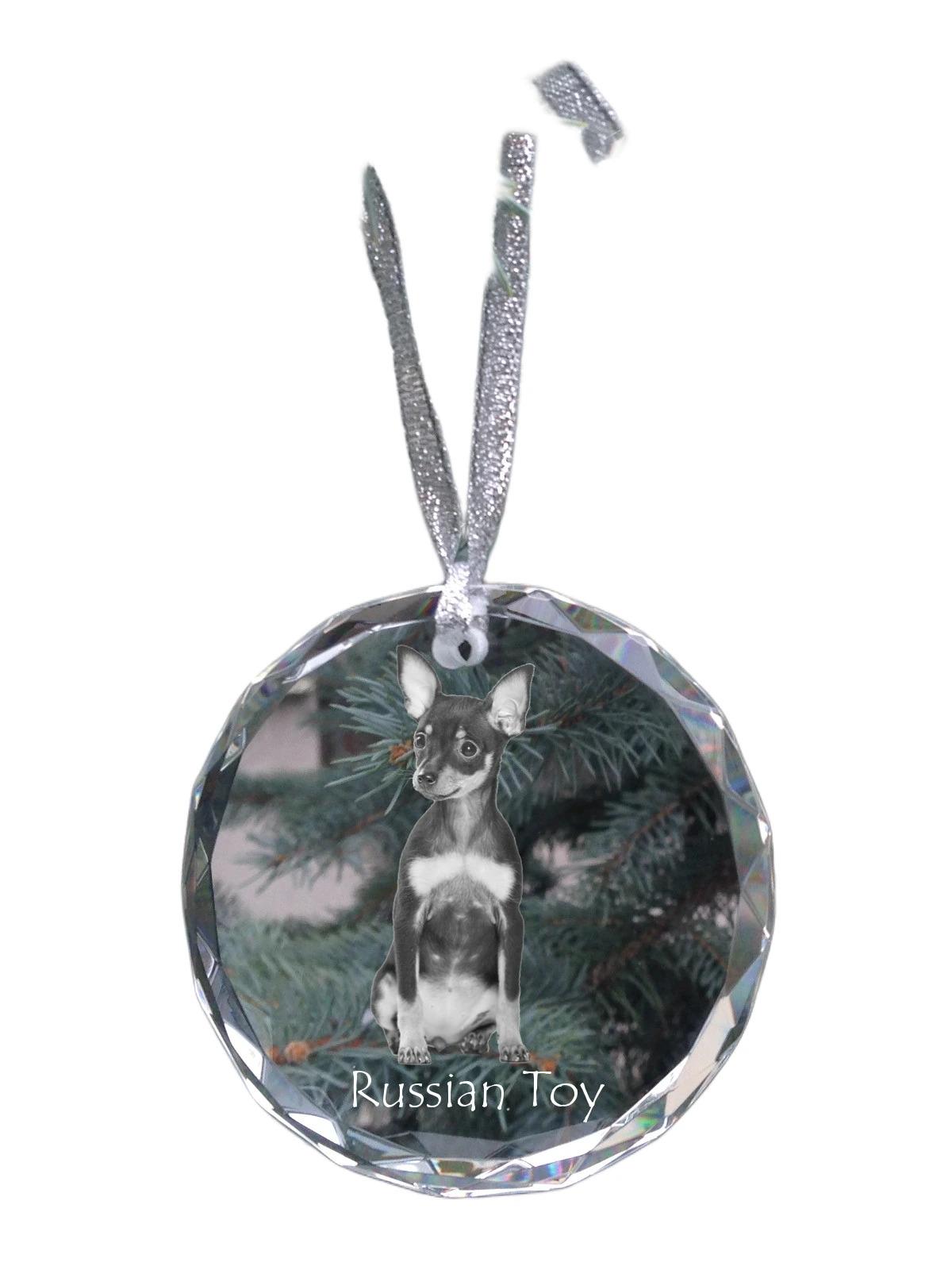 Russian Toy, Russkiy Toy, Russian Terrier - crystal bauble with a photo, dog photo in crystal, personalized Christmas tree ornament by Art-Dog brand прозорий
Russian Toy, Russkiy Toy, Russian Terrier - crystal bauble with a photo, dog photo in crystal, personalized Christmas tree ornament by Art-Dog brand прозорий