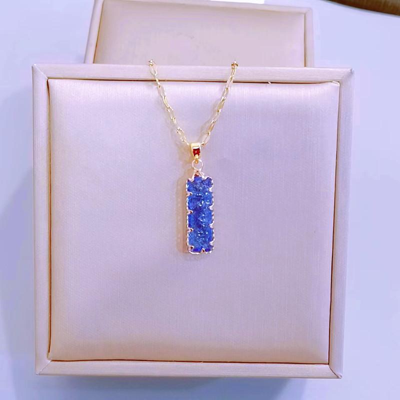 Модные ожерелья из нержавеющей стали золотого цвета для женщин, модное ожерелье с квадратным цирконием, ювелирные изделия, аксессуары для вечеринок синий
Модные ожерелья из нержавеющей стали золотого цвета для женщин, модное ожерелье с квадратным цирконием, ювелирные изделия, аксессуары для вечеринок синий