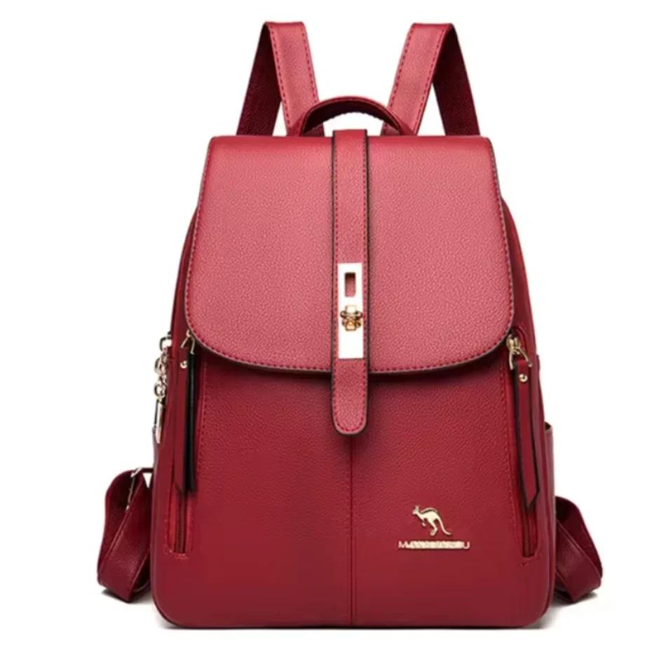 Women Large Capacity Backpack Leather Vintage Bags for Women School Bags Travel Rucksack Ladies Bookbag Knapsack
Women Large Capacity Backpack Leather Vintage Bags for Women School Bags Travel Rucksack Ladies Bookbag Knapsack