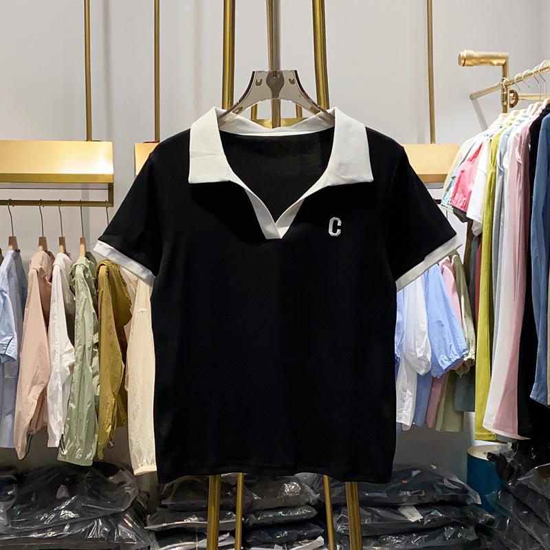 Plus Size Women s V-Neck Polo Shirt - Straight Shoulder, Short Sleeve, Tummy-Covering, Slimming Top for Summer 2025. L (Recommended for 48-53 kg)
Plus Size Women s V-Neck Polo Shirt - Straight Shoulder, Short Sleeve, Tummy-Covering, Slimming Top for Summer 2025. L (Recommended for 48-53 kg)