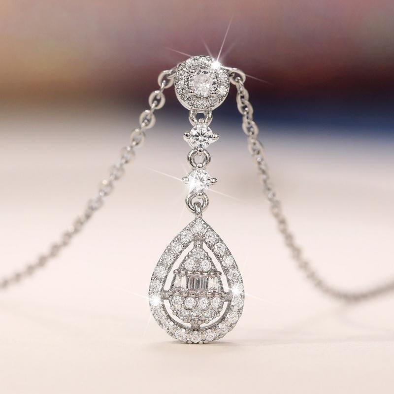 CAOSHI Silver Color Classics Pendant Necklace for Engagement Ceremony Versatile Design Aesthetic Jewelry Gifts Women Necklace 45cm
CAOSHI Silver Color Classics Pendant Necklace for Engagement Ceremony Versatile Design Aesthetic Jewelry Gifts Women Necklace 45cm
