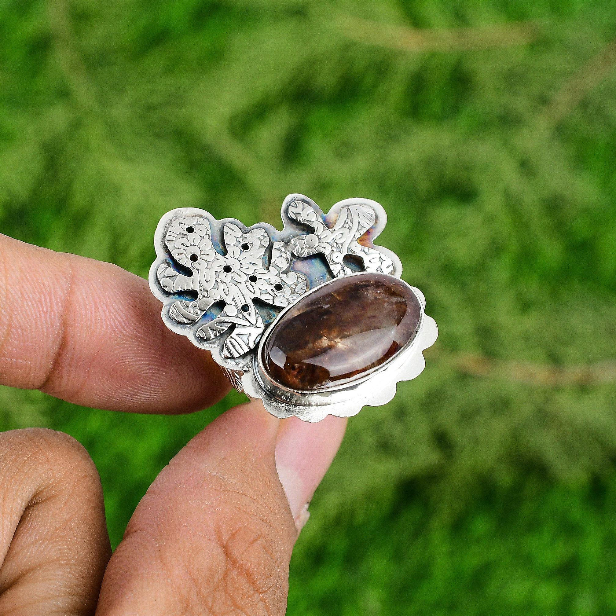 Gift For Women Solitaire Adjustable Ring 925 Silver Natural Elestial Quartz Adjustable
Gift For Women Solitaire Adjustable Ring 925 Silver Natural Elestial Quartz Adjustable