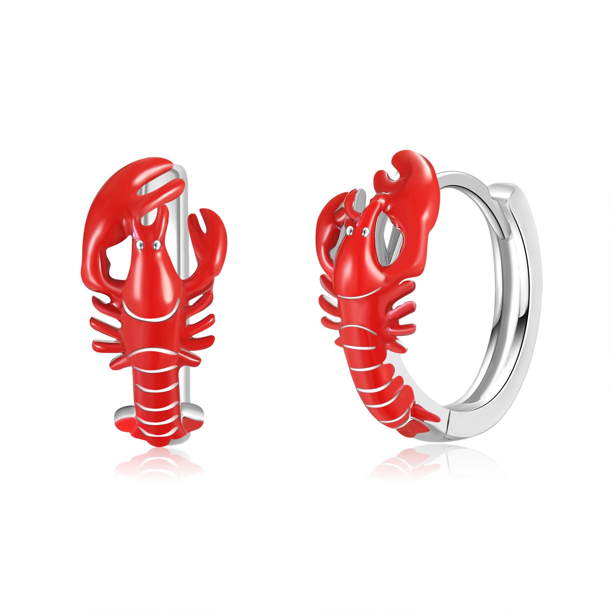 Lobster 925 metal allergy crawfish hoop lobster crawfish gift for her earrings, silver, compatible, earrings, accessories, goods,
Lobster 925 metal allergy crawfish hoop lobster crawfish gift for her earrings, silver, compatible, earrings, accessories, goods,