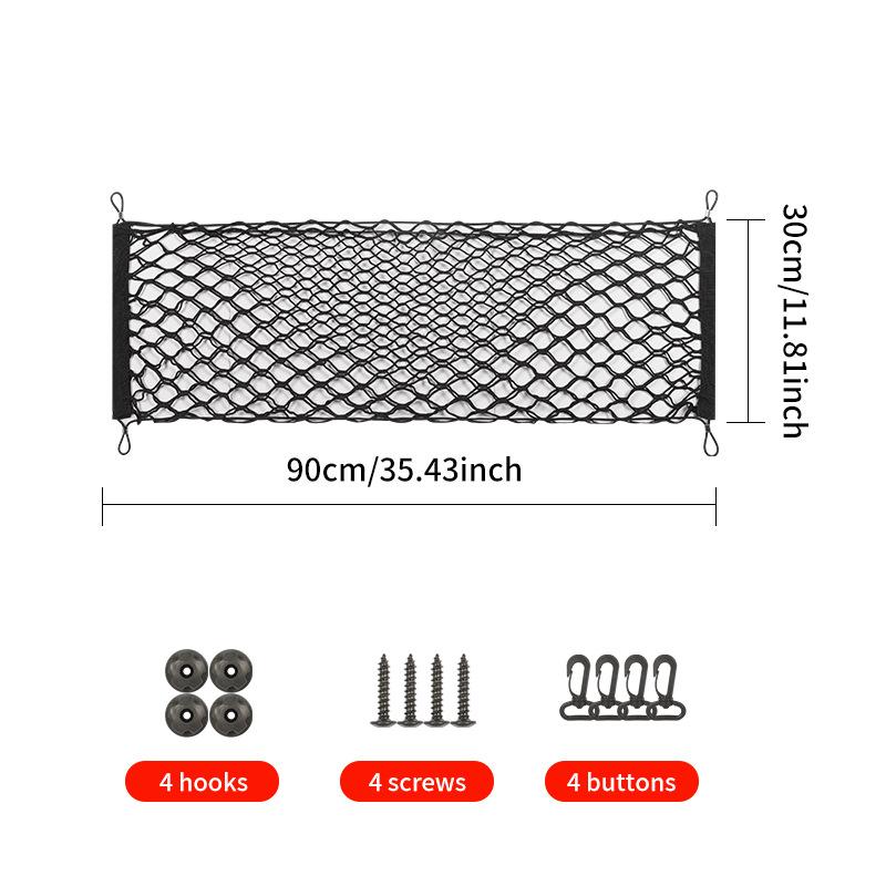 Car Mesh Elastic Nylon Rear Back Cargo Trunk Storage Organizer Double Layer Luggage Net Auto Back Rear Mesh Seat Car Accessories A1
Car Mesh Elastic Nylon Rear Back Cargo Trunk Storage Organizer Double Layer Luggage Net Auto Back Rear Mesh Seat Car Accessories A1