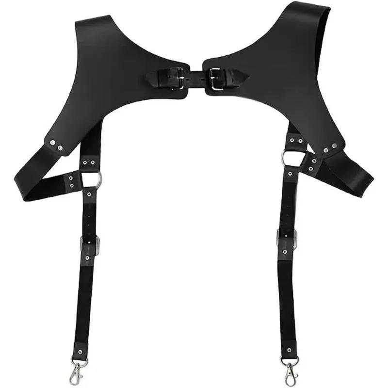 Adjustable Buckle Shoulder Armors Straps Punk Black Belt Club Party Rave Costumes Men Leather Suspenders Body Chest Suspenders чорний
Adjustable Buckle Shoulder Armors Straps Punk Black Belt Club Party Rave Costumes Men Leather Suspenders Body Chest Suspenders чорний