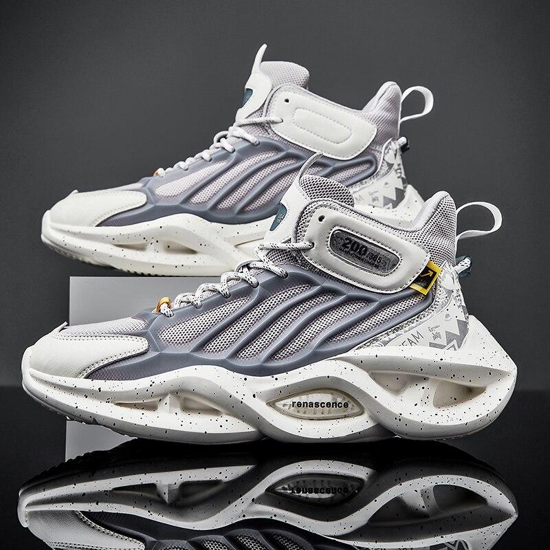 Новые высокие кроссовки для мужчин, кроссовки для бега, модная светящаяся спортивная массивная обувь, качественная легкая нескользящая обувь Zapatillas Hombre
Новые высокие кроссовки для мужчин, кроссовки для бега, модная светящаяся спортивная массивная обувь, качественная легкая нескользящая обувь Zapatillas Hombre