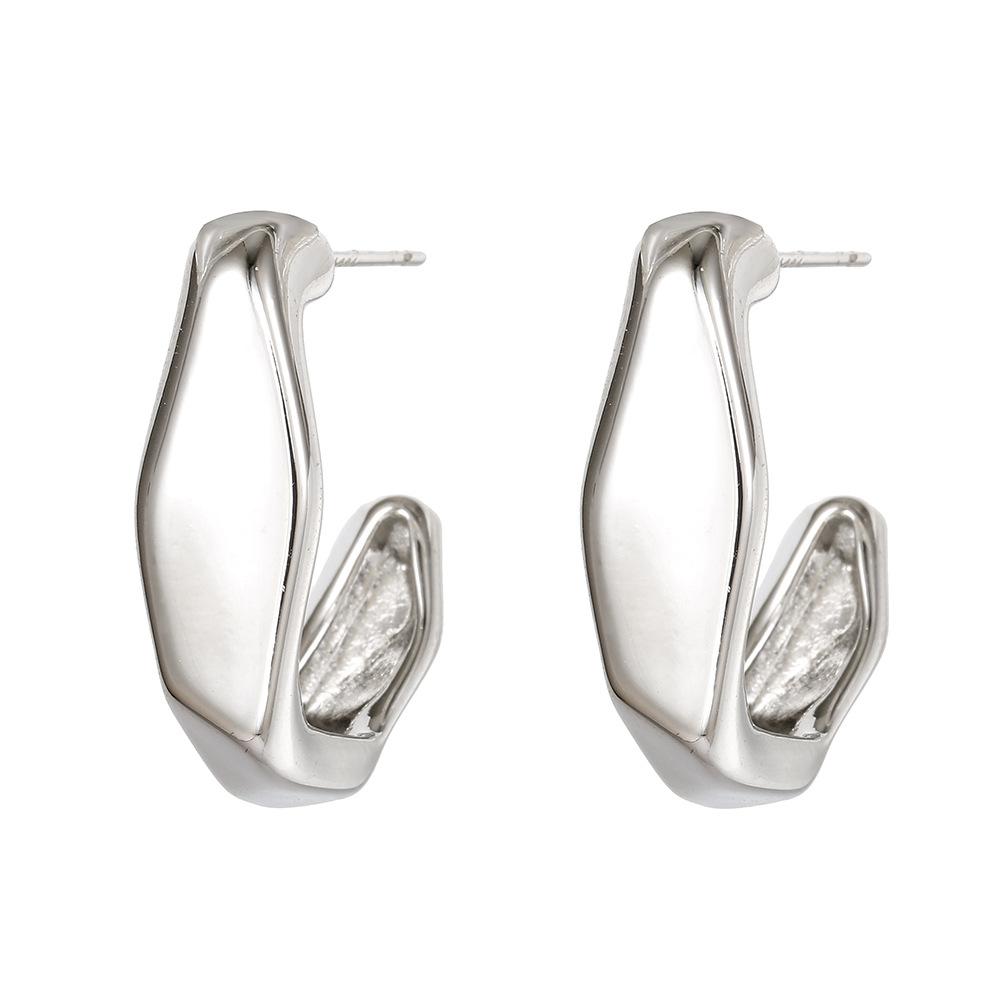 Irregular Semicircle Design Minimalist Style Metal Stud Earrings, Cold Style Versatile Chic Style Ear Jewelry срібний
Irregular Semicircle Design Minimalist Style Metal Stud Earrings, Cold Style Versatile Chic Style Ear Jewelry срібний
